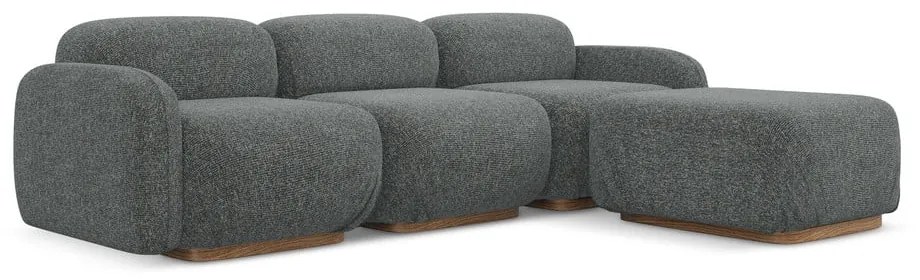 Szürke moduláris sarokkanapé (variálható sarok) Ailani – Makamii