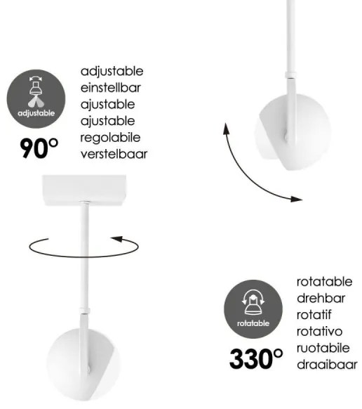 LED Dimmelhető spotlámpa NOP 1xGU10/5,8W/230V fehér