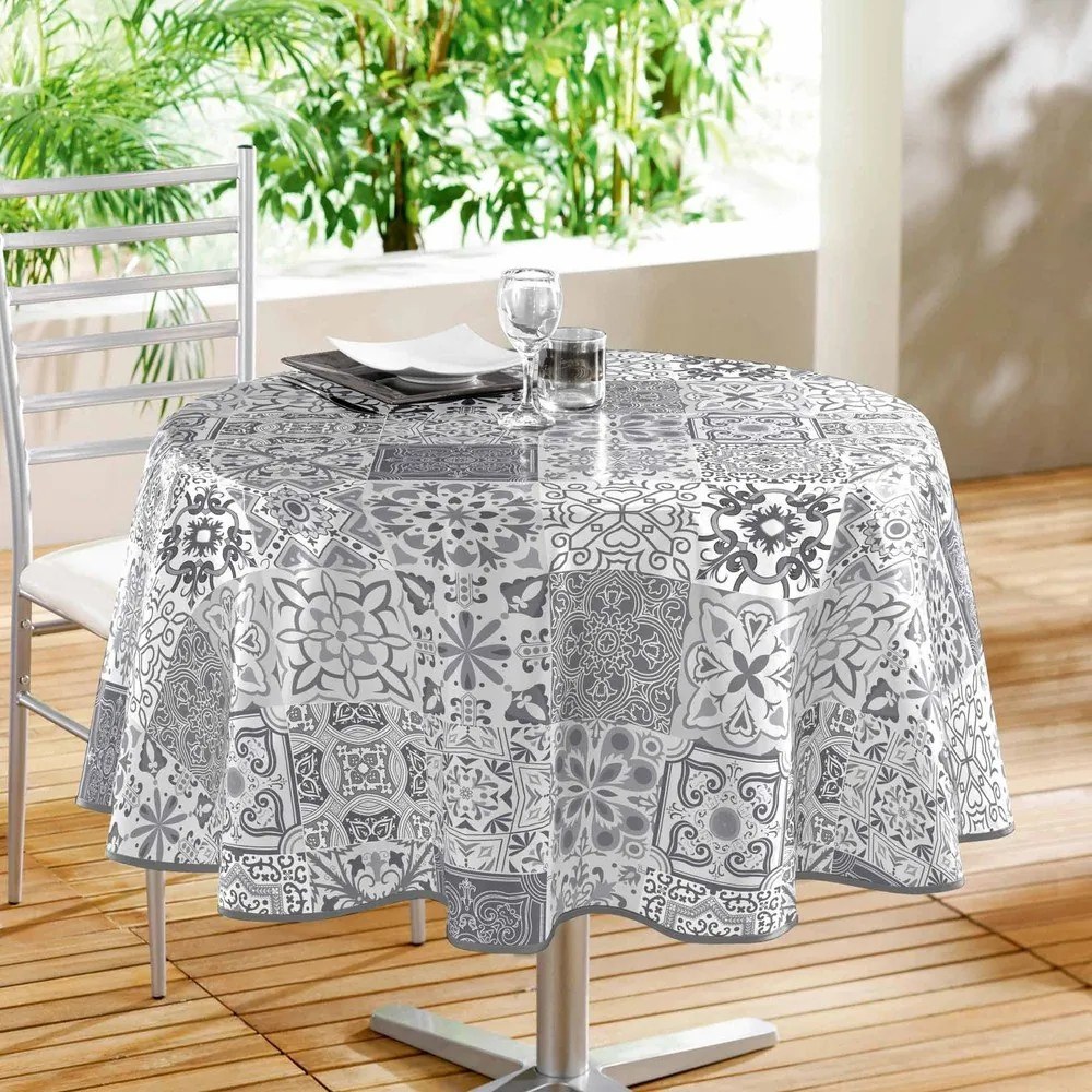 PVC lemosható asztalterítő ø 160 cm Persane – douceur d'intérieur
