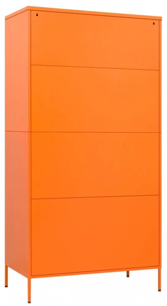 narancssárga acél Ruhásszekrény 90 x 50 x 180 cm