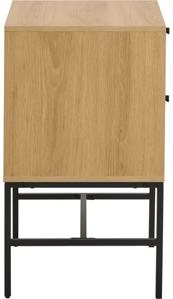 OLIVIA fiókos éjjeliszekrény, tölgy