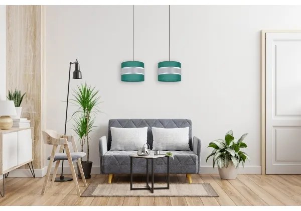 Csillár zsinóron CORAL 2xE27/60W/230V zöld