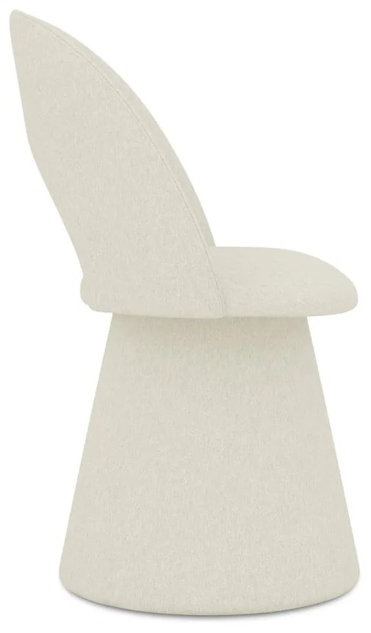 Krémszínű kárpitozott étkezőfotel Kalo – Makamii