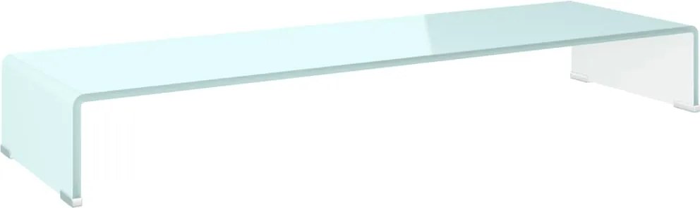 vidaXL zöld üveg TV állvány/monitor magasító 100 x 30 x 13 cm