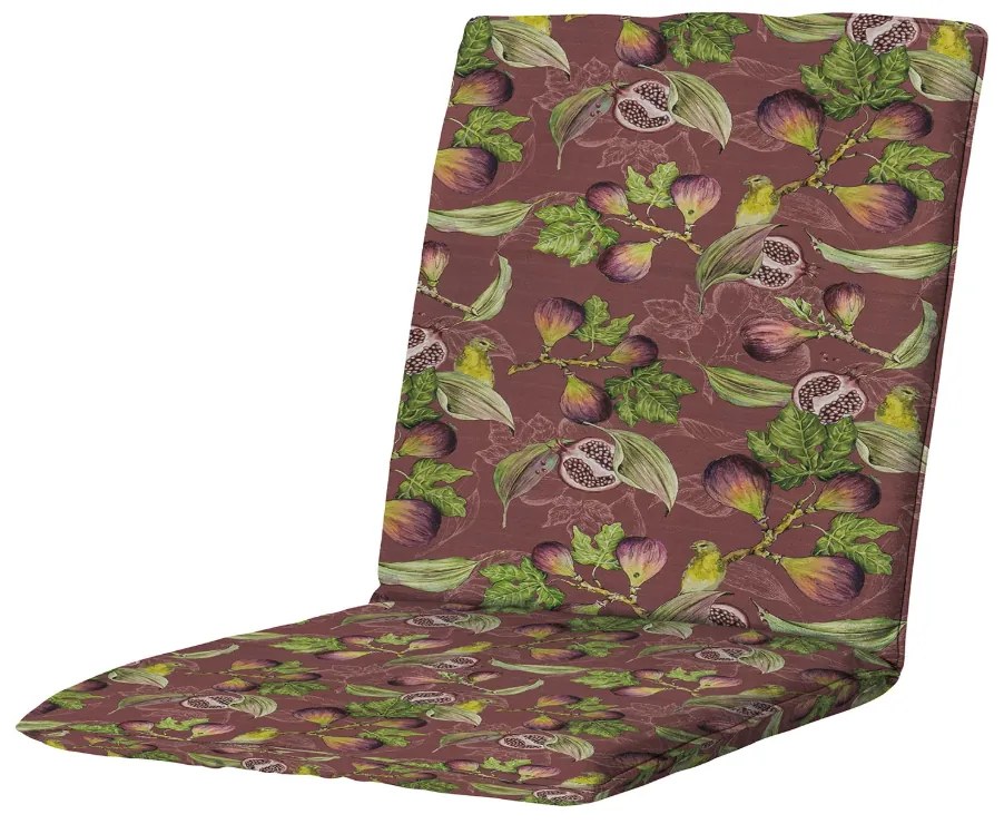 JASMINE BORDEAUX kerti székpárna 97x49 cm, bordó