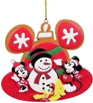 Disney függő dísz – Mickey hóemberrel