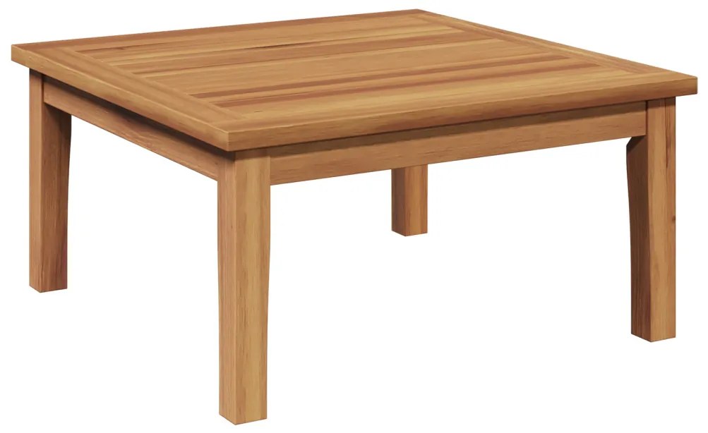 Kerti Asztal 60x60x30 cm Tömbfa Teak