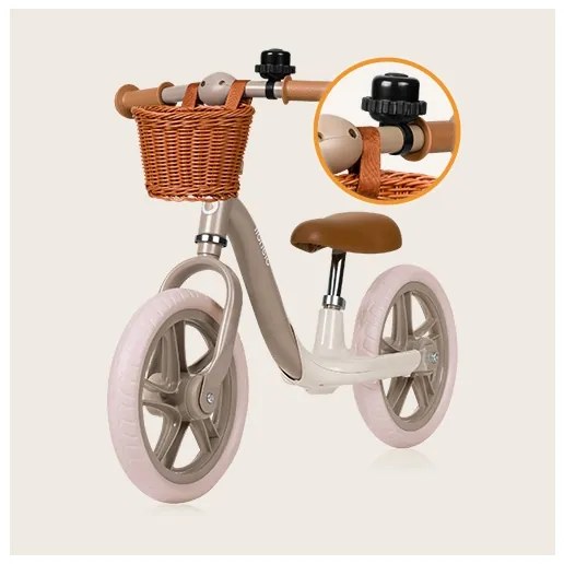 Lionelo - ALEX PLUS futóbicikli, bézs színű