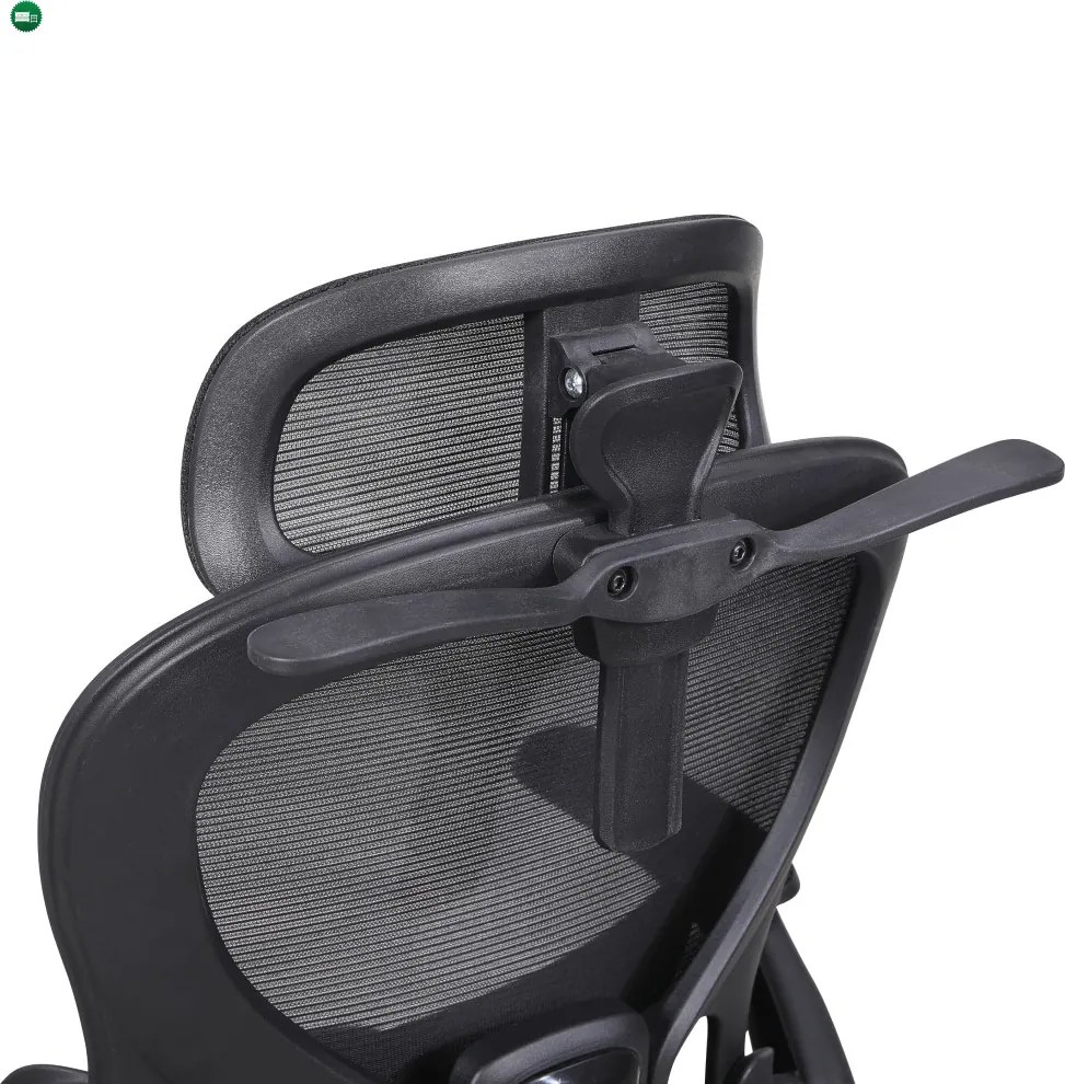 Irodai szék, fekete/króm, 150 kg teherbírás, GILON