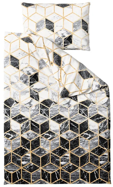 Mikroszálas ágyneműhuzat ATHENA fekete Ágyneműhuzat mérete: 2 db 70 x 90 cm | 200 x 220 cm