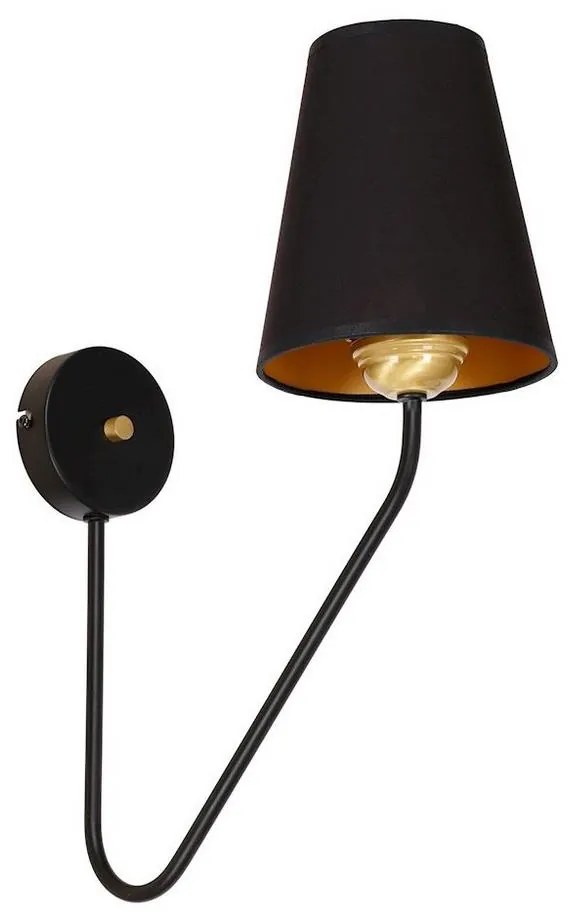 Fali lámpa VICTORIA 1xE27/60W/230V fekete
