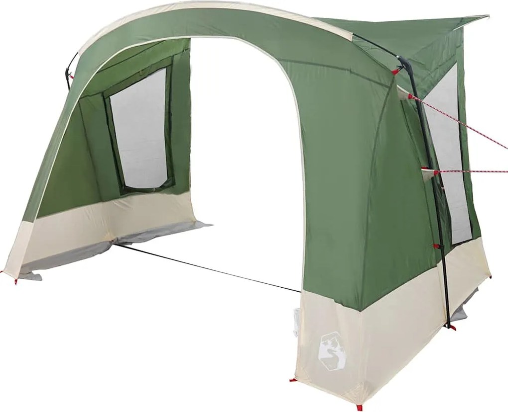 vidaXL Caraván Sátor 5-Fős tetővel tárolóval Zöld 410 x 275 x 245 cm