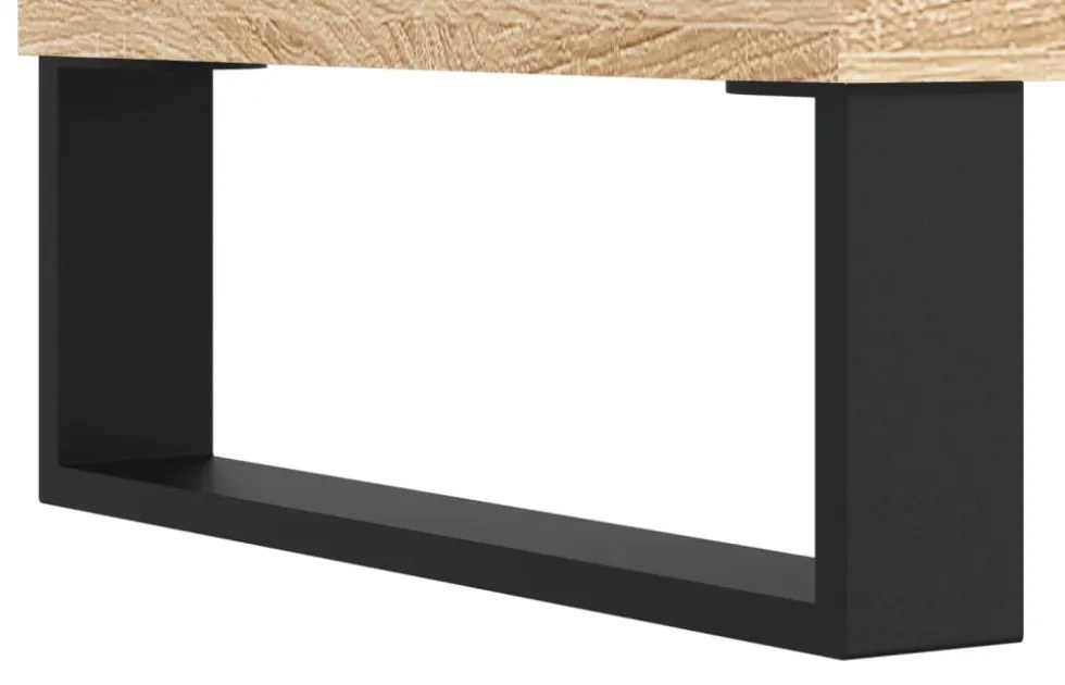 sonoma tölgyszínű szerelt fa TV-szekrény 150x30x50 cm