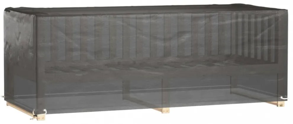 2 db téglalap alakú kerti bútorhuzat 8 fűzőlyukkal 192x82x65 cm