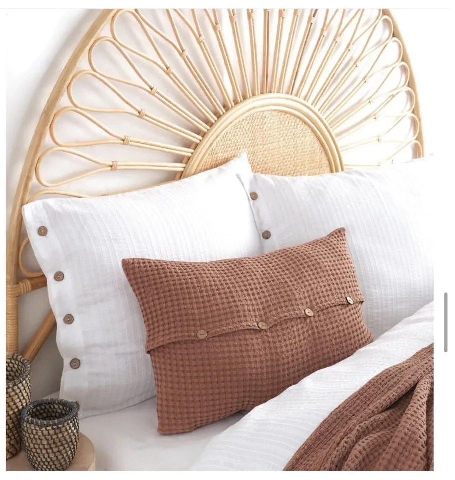 Fehér egyszemélyes renforcé pamut ágyneműhuzat 140x200 cm Como Striped – Mila Home Luxury