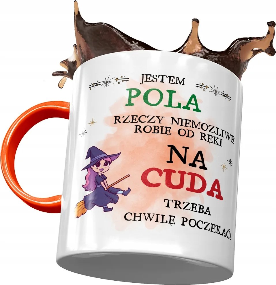 Narancssárga Bögre Poli Barátnőknek Nyomtatott Fotóval