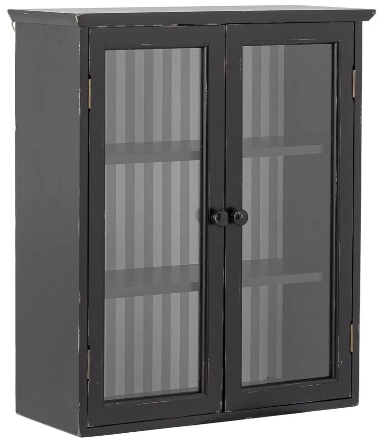 Fekete jegenyefenyő függő tálalószekrény 51,5x66,5x22,5 cm Hazem – Bloomingville