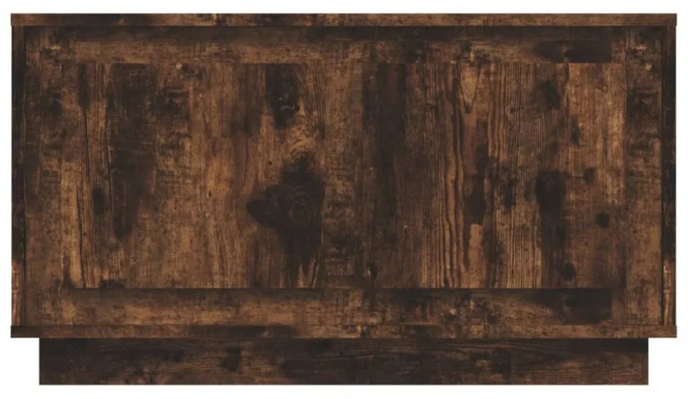 füstös tölgy színű szerelt fa TV-szekrény 80x35x45 cm