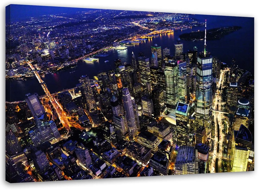 Gario Vászonkép New York City éjszaka Méret: 100 x 70 cm