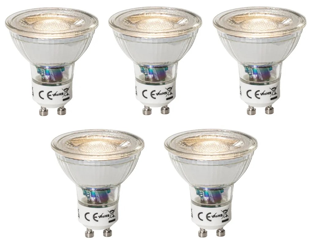 5 darabos GU10 dimmelhető LED izzókészlet 3W 200 lm 3000K