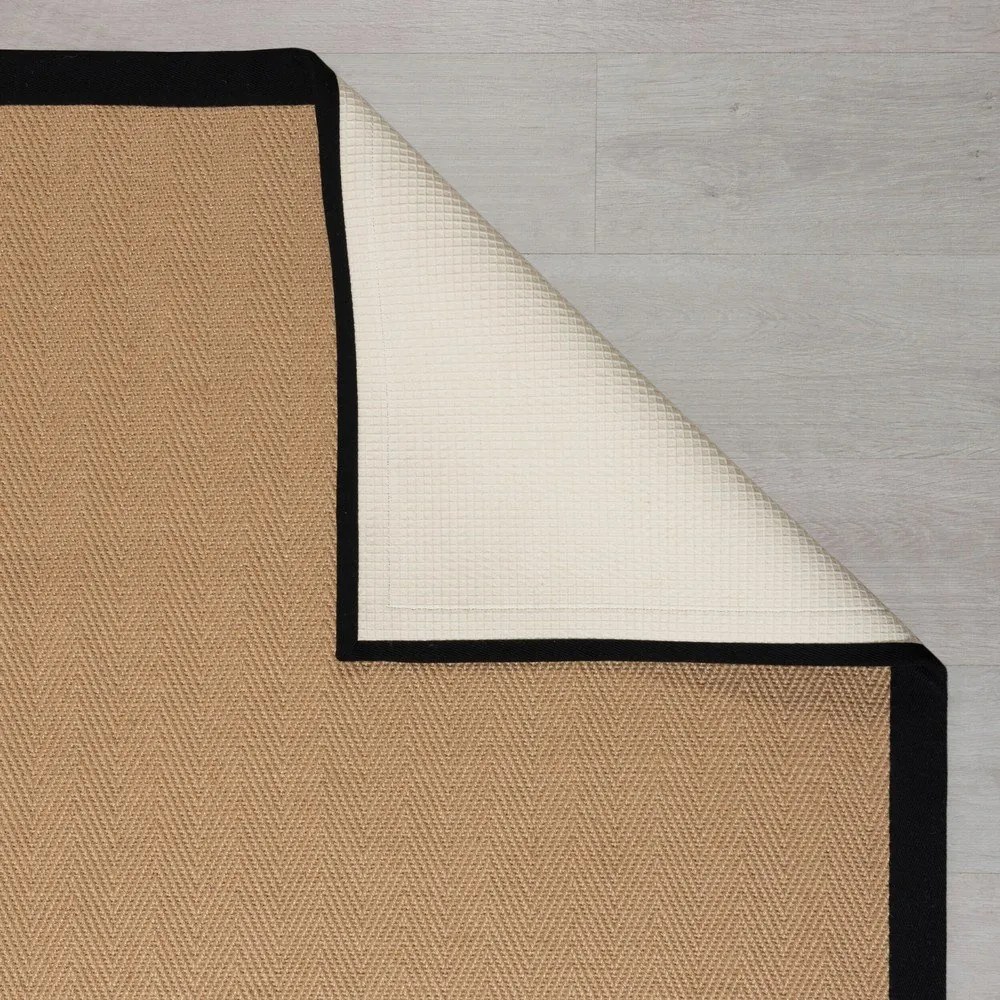 Natúr színű juta futószőnyeg 60x800 cm Kira – Flair Rugs
