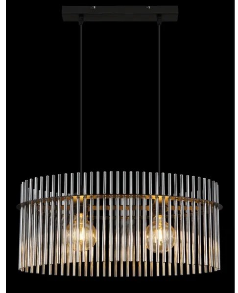 Globo 15698H3 - Csillár zsinóron GORLEY 2xE27/60W/230V fekete