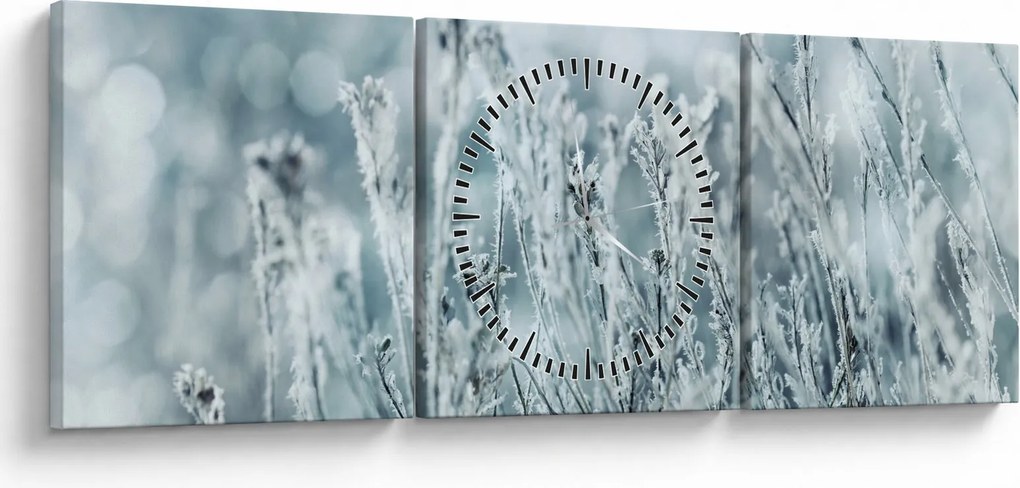 Kép - Téli varázslat (órával) (90x30 cm)