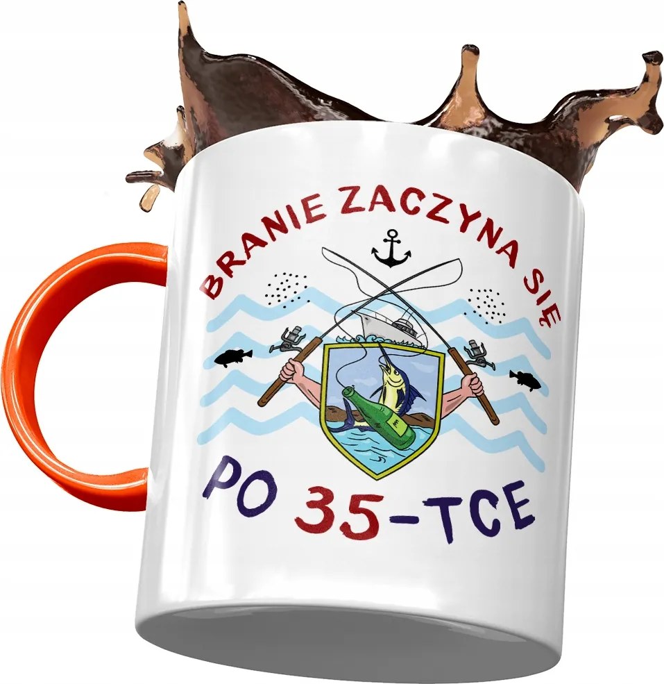 Narancssárga bögre Születésnapra 35 35-es 35-ös, fényképes nyomattal