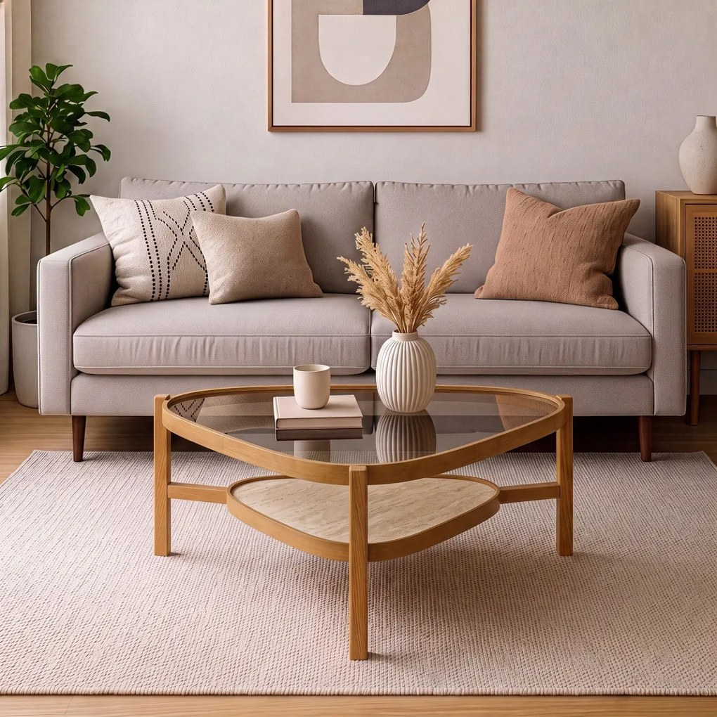 Capella 95 - Walnut, Travertine