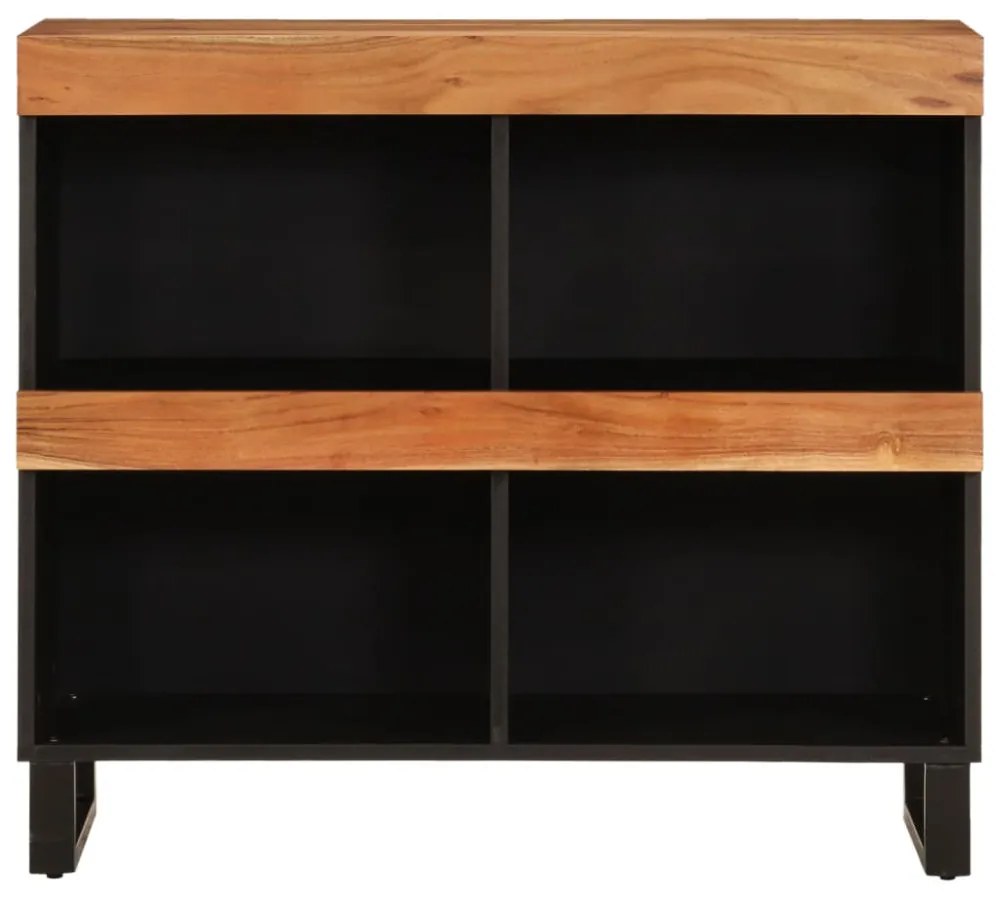 tömör akácfa tálalószekrény 85 x 33 x 75 cm