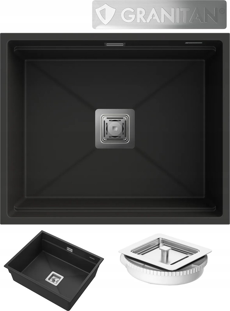 Gránit Mosogató Függesztett Konyhai Szifon Epir 60