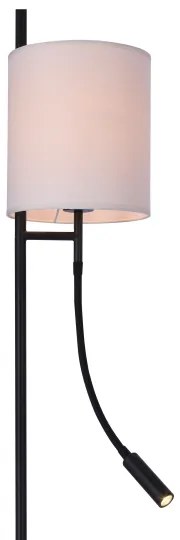 LED Állólámpa TOKYO 1xE27/40W/230V + LED/3W fekete/fehér