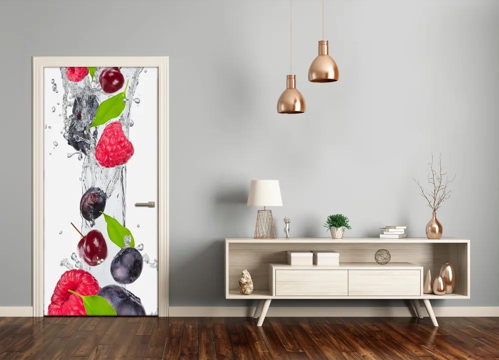 Fotótapéta ajtóra erdei gyümölcsök 75x205 cm