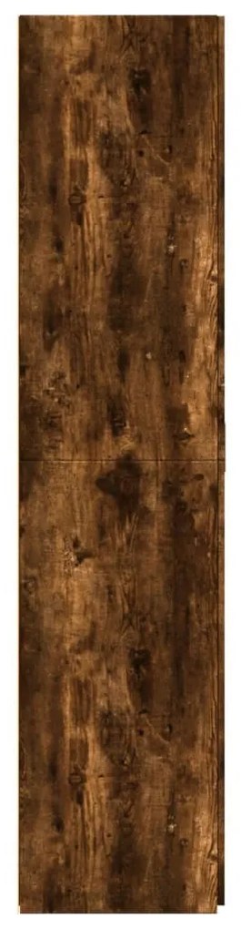 füstös tölgy színű szerelt fa magasszekrény 70 x 42,5 x 185 cm