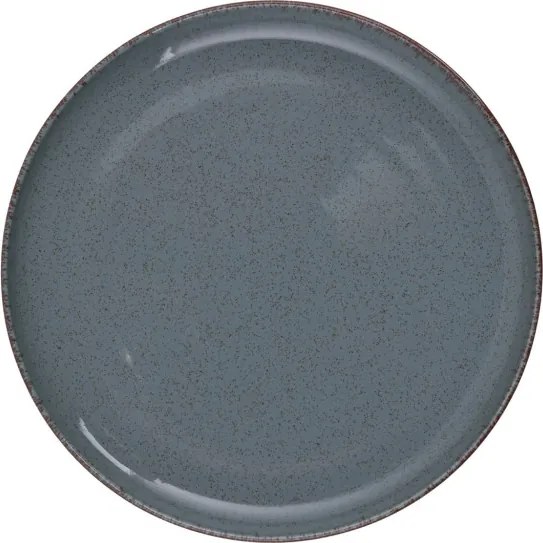 Tányérkészlet porcelán, kék, 24 darabos