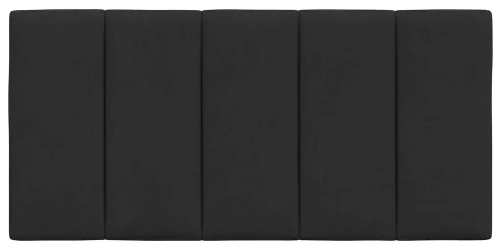 fekete bársony fejtámla párna Hanko 100 cm