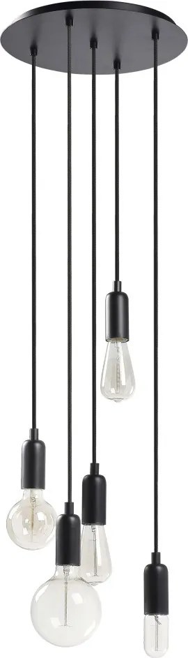 NOVOLUX 717F-G05X1A-02 A TU ESTILO Többágú Függesztett Lámpa Fekete E27 IP20