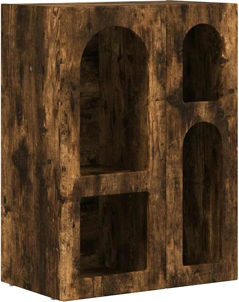 vidaXL Széf Füstölt tölgy 59 x 35 x 80.5 cm Faanyag