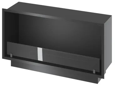 InFire - Beépített BIO kandalló 49,4x104,4 cm 6kW fekete