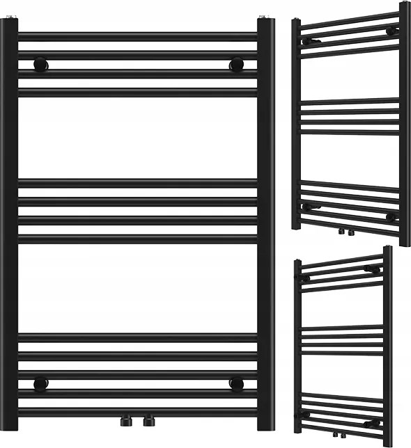 Fürdőszobai Radiátor Létra Radiátor Modern Fekete 90x60 cm Raven