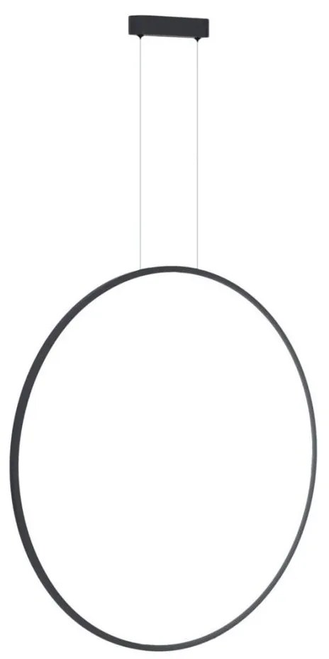 LED csillár SATURNO LED/46W/230V, 80 cm átmérő, IP44, antracit