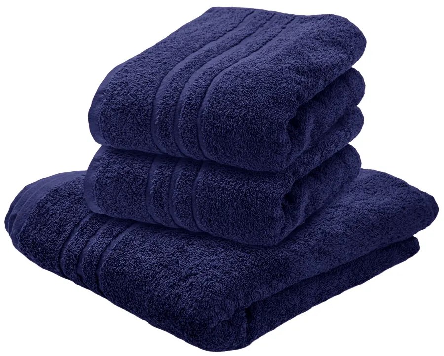 Törölköző Comfort 70 x 140 cm sötétkék, 100% pamut