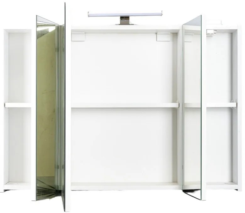 PIRAMIDA AKVA Tükrös fürdőszobai szekrény LED világítással - 100 x 69 x15cm
