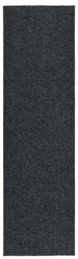 antracitszürke koszfogó futószőnyeg 100 x 350 cm