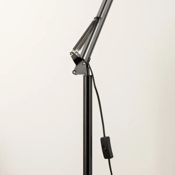 Brilagi - Flexibilis állólámpa TASKER 1xE27/60W/230V 184 cm fekete