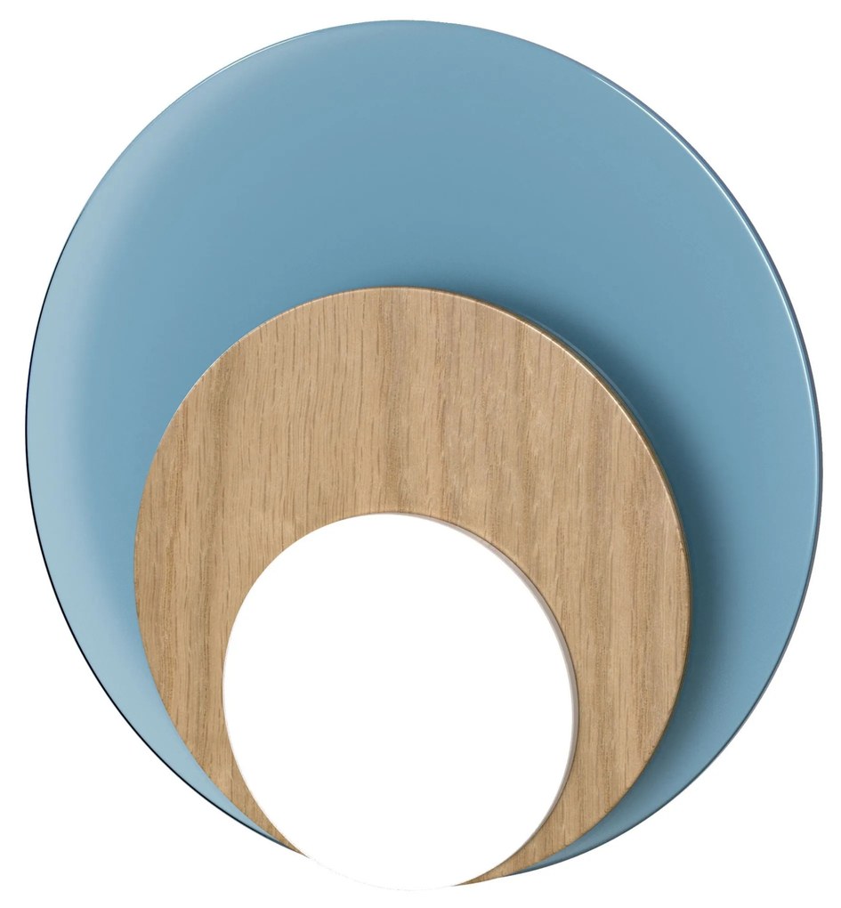 Mennyezeti / fali lámpa DOT 06, többféle változat - TUNTO Modell: fekete keret és borító, zöld üveglap / tölgy rétegelt lemez