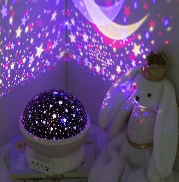 Atmosphera - LED gyerek projektor 3xAA rózsaszín