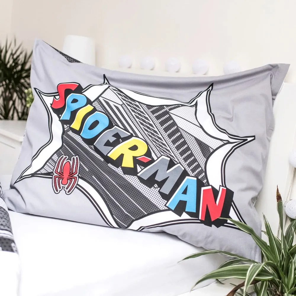 Siderman szürke pamut gyerek ágyneműhuzat, 140 x 200 cm - Jerry Fabrics