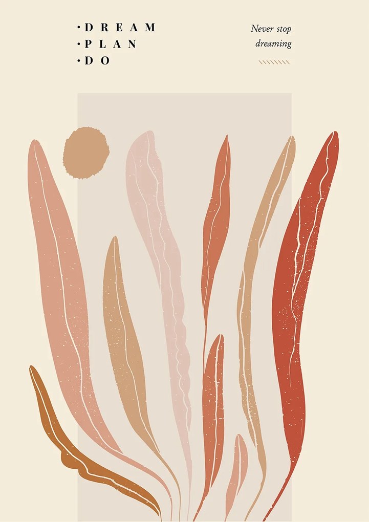 Boho Botanic Modern Poszter A1 59,4x84cm #W18