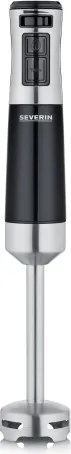 Severin SM 3772 - Botmixer tartozékokkal, 600W/230V, rozsdamentes acél/fekete